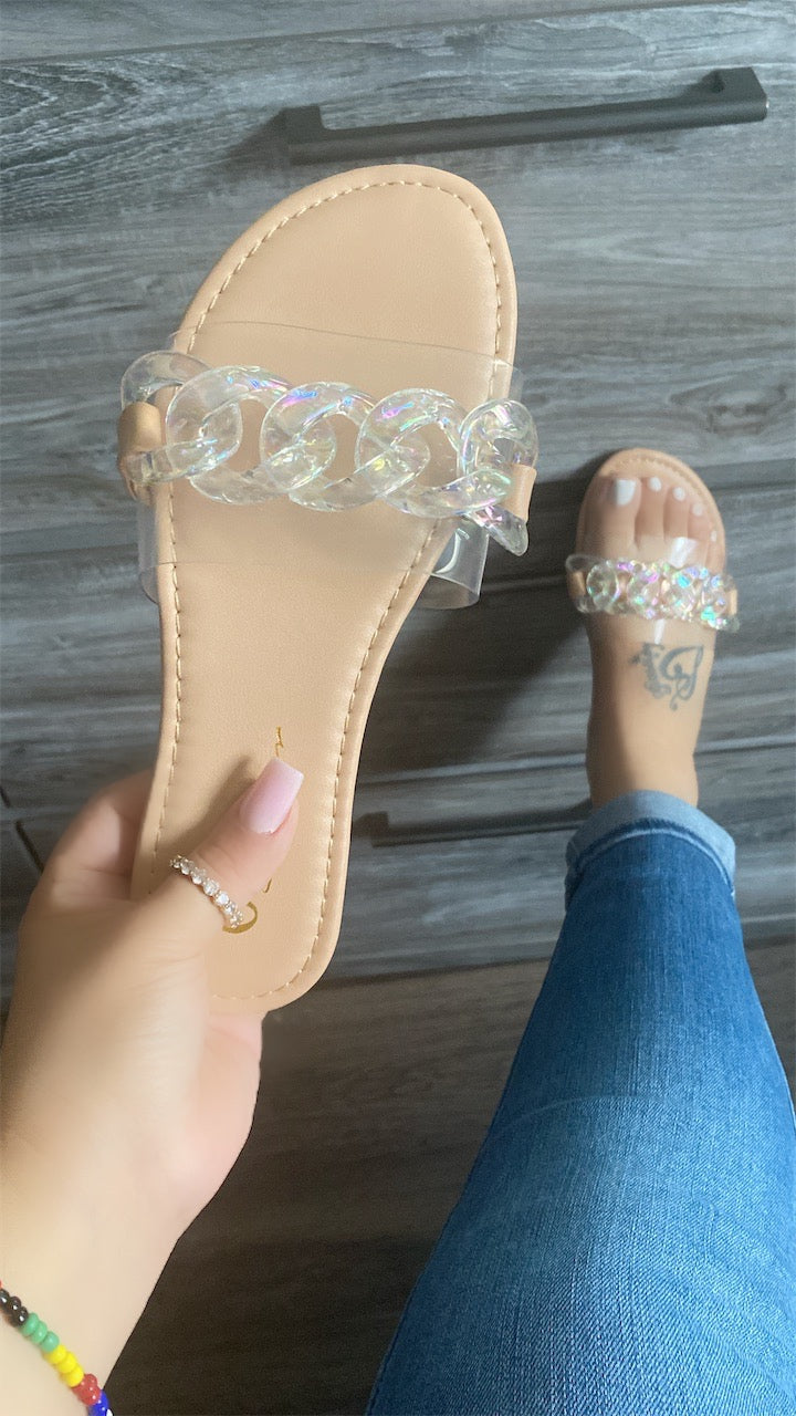 Farrah Sandal- Clear