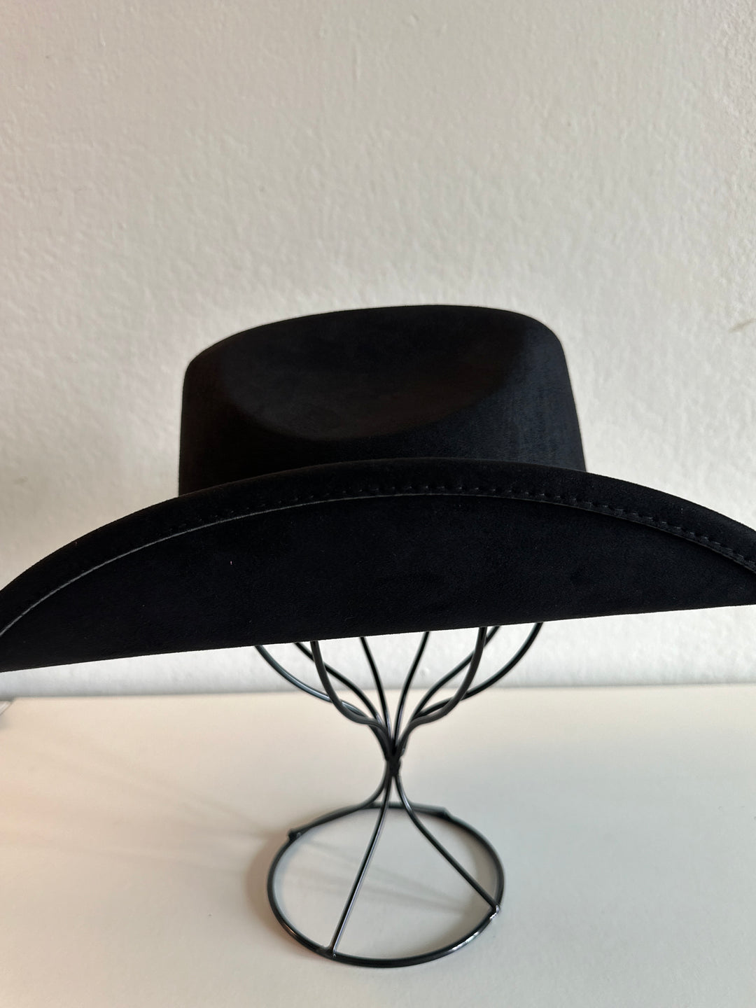 Black Cowboy Hat with Silver Concho Band