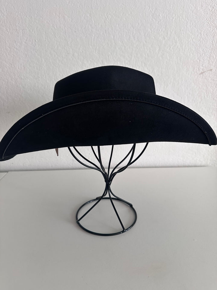 Black Cowboy Hat with Rhinestone Band