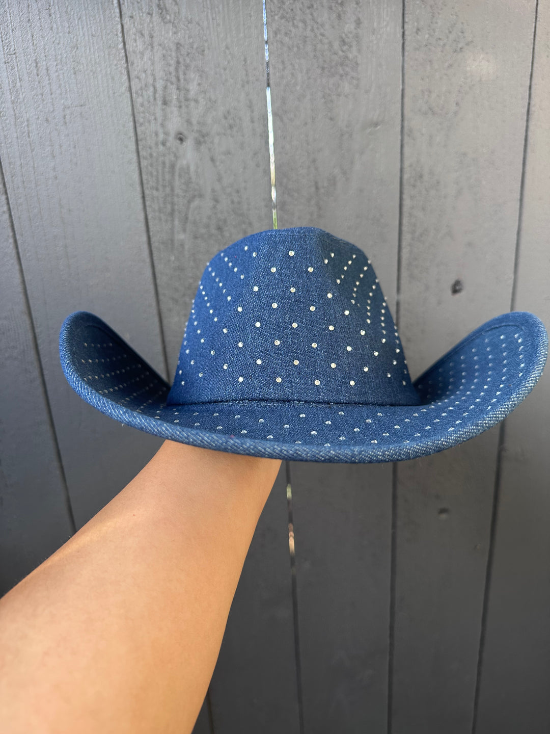 Rhinestone Rodeo Diva Denim Cowgirl Hat