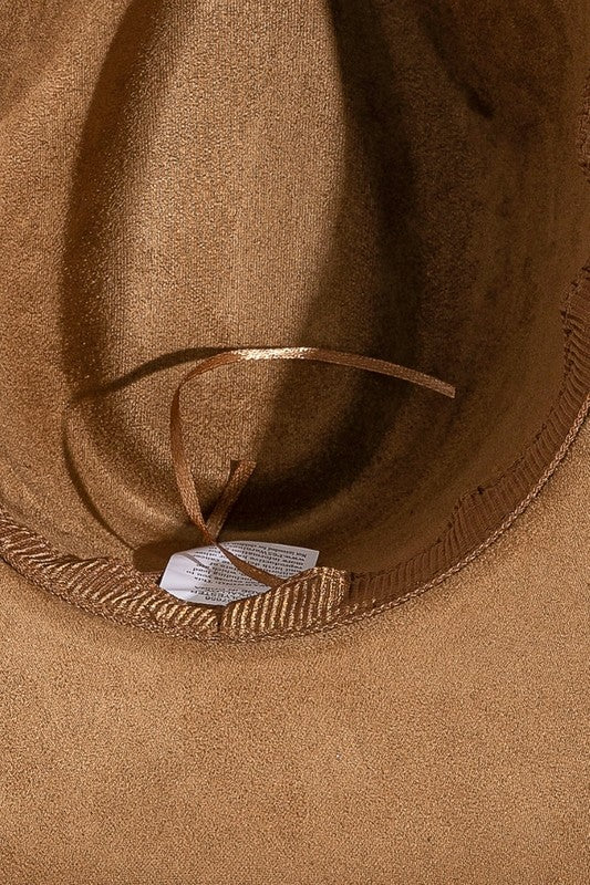 Tan Western Cowboy Hat with Bull Emblem