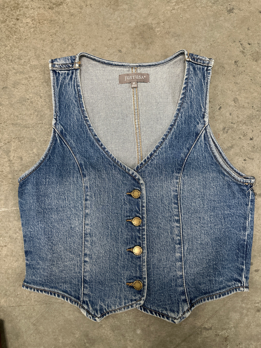 Western Boho Denim Vest