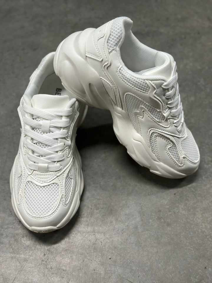 White Chunky Sneakers- Allison