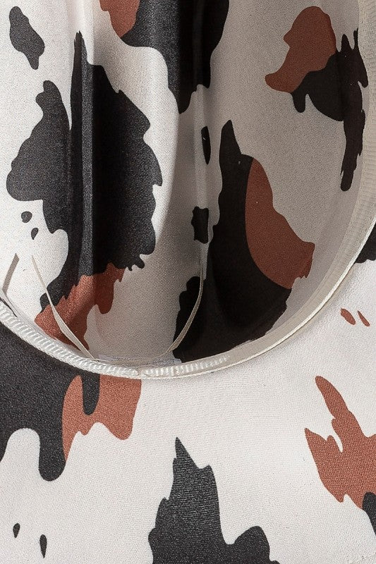 Bull Head Multi Cow Print Cowboy Hat