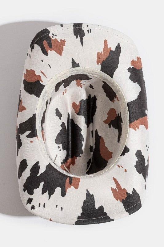 Bull Head Multi Cow Print Cowboy Hat