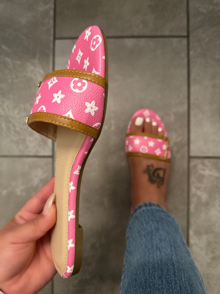 Jovana Patterned Sandal - Pink