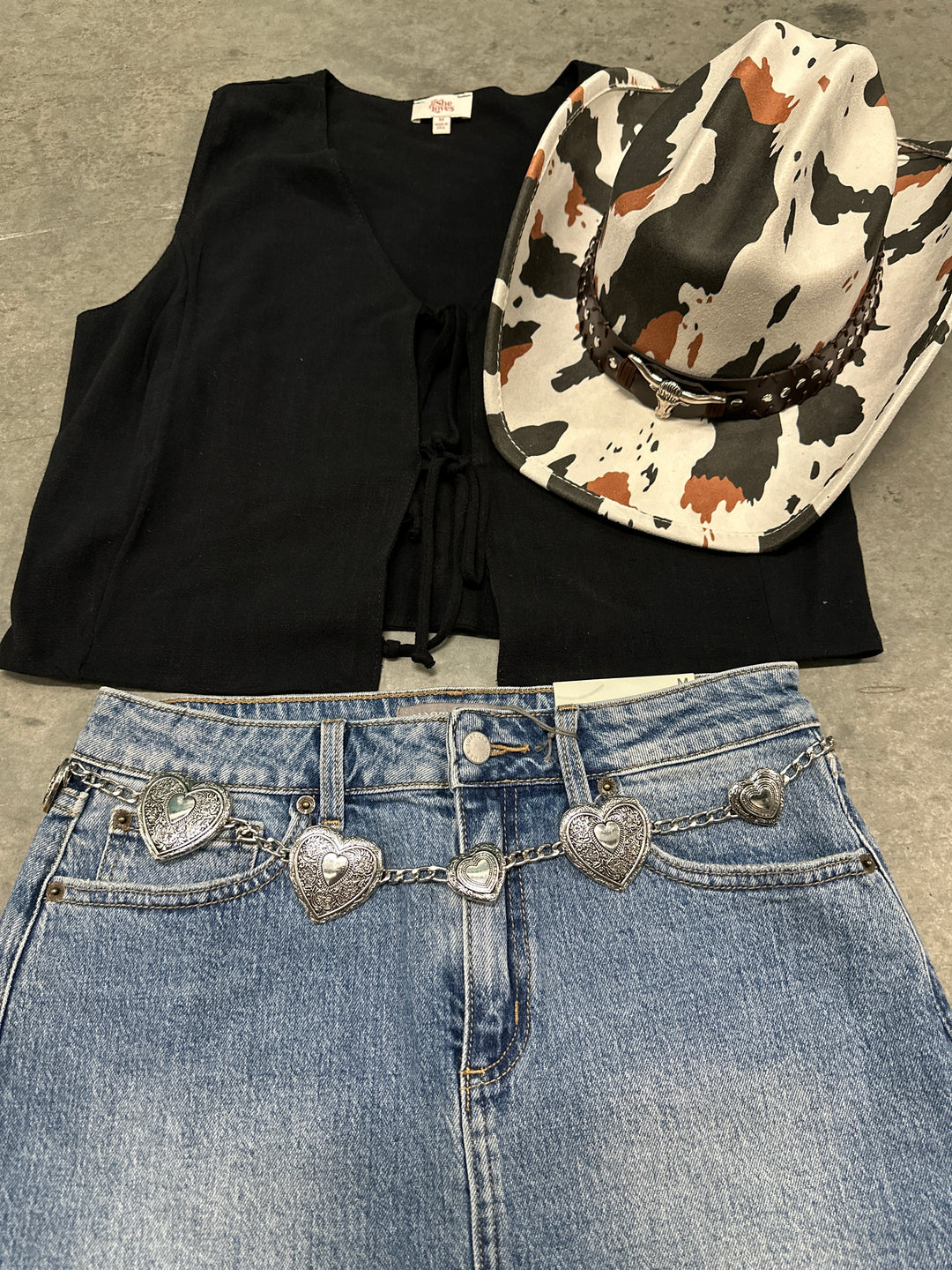 Black Sleeveless Linen Vest Top
