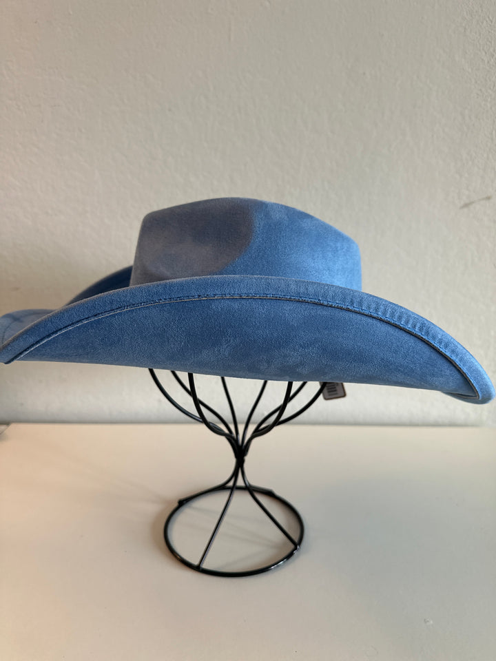 Blue Cowboy Hat with Star and Shell Accents
