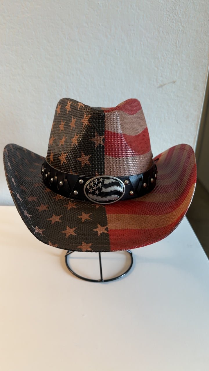 Women’s USA American Flag Cowboy Hat