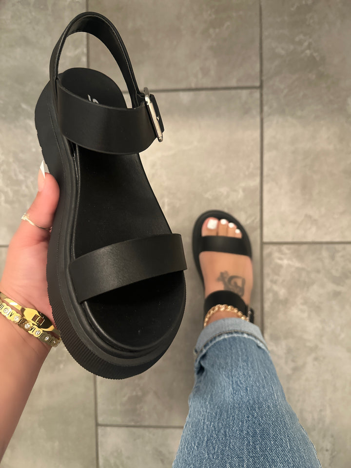 Black Platform Sandals