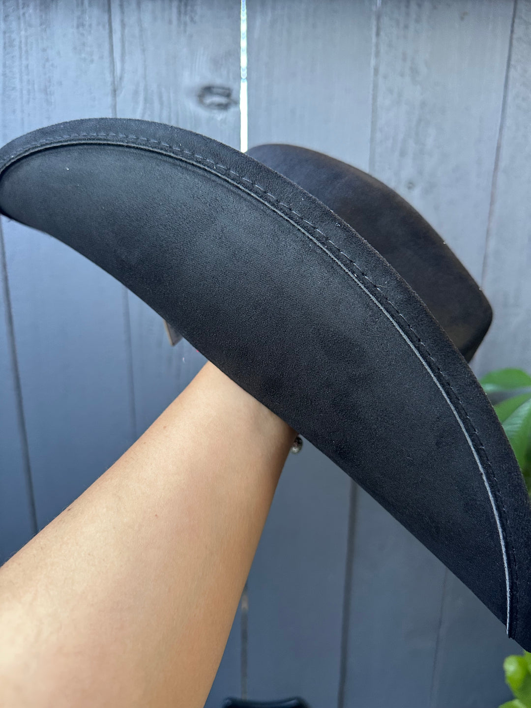 Black Western Cowgirl Hat with Longhorn Concho Band