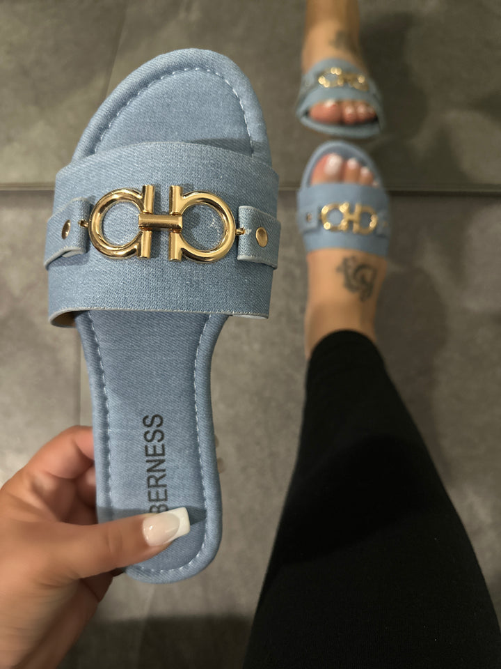 Clarissa Sandal- Denim