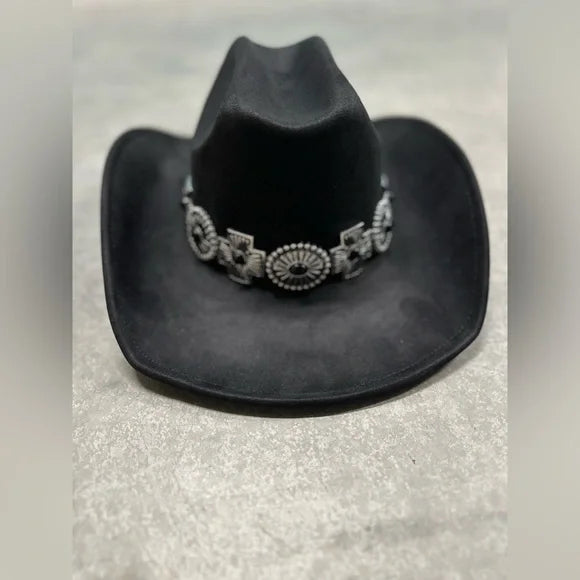 Women's Western Cowgirl Black Cowboy Hat