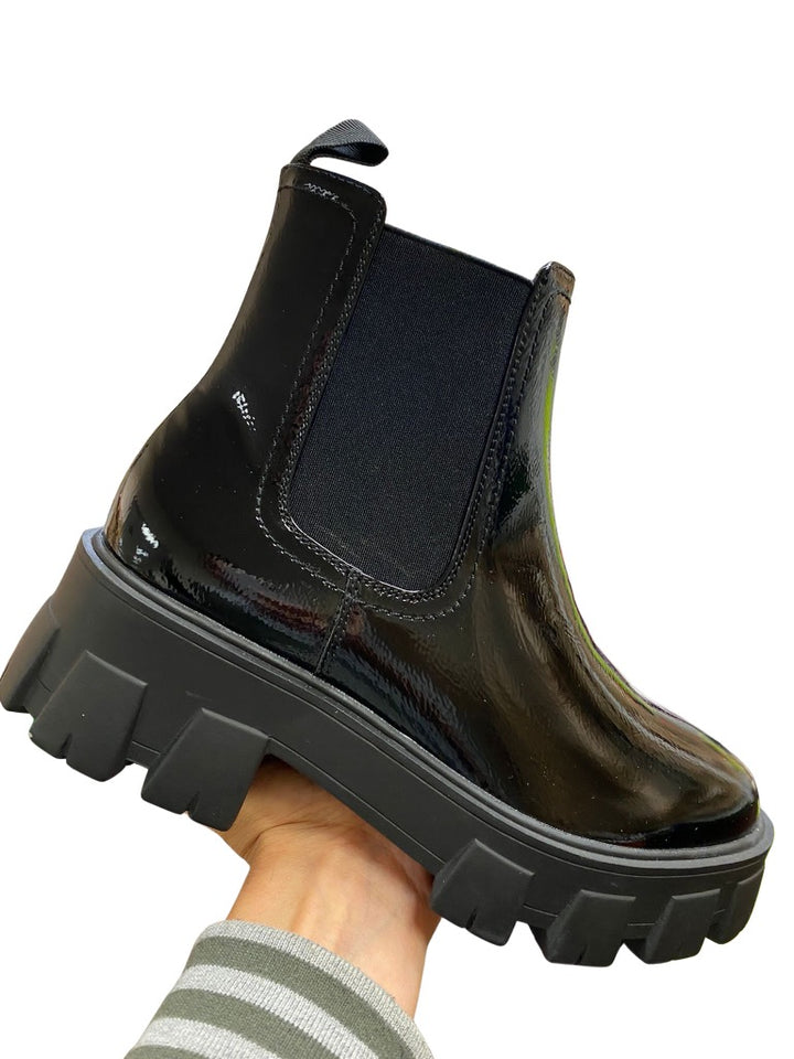 Tori Boot- Black Patent
