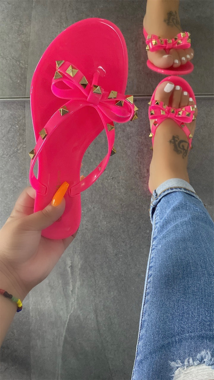 Julia Sandal- Hot Pink