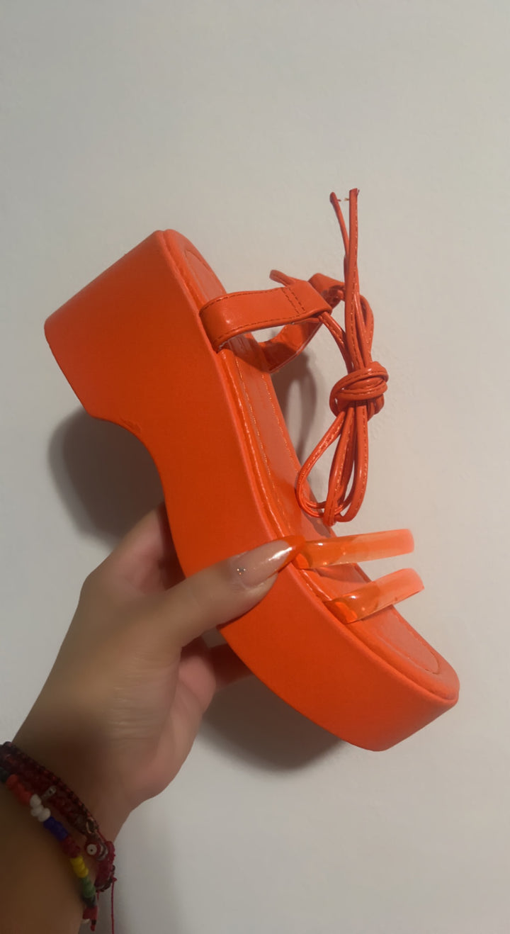 Summer Platform Sandal- Orange